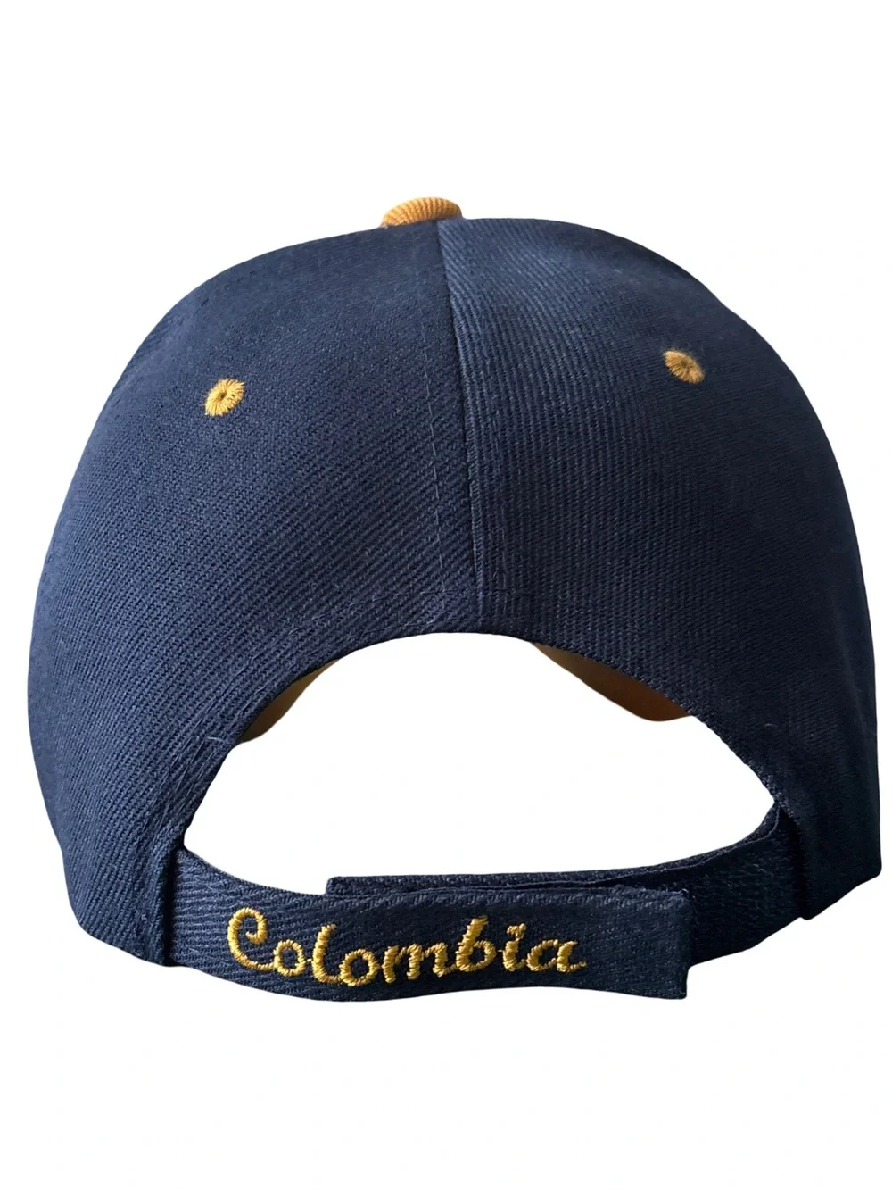 Colombia Embroidered Navy Yellow Baseball Cap Sombrero Colombiano Souvenir